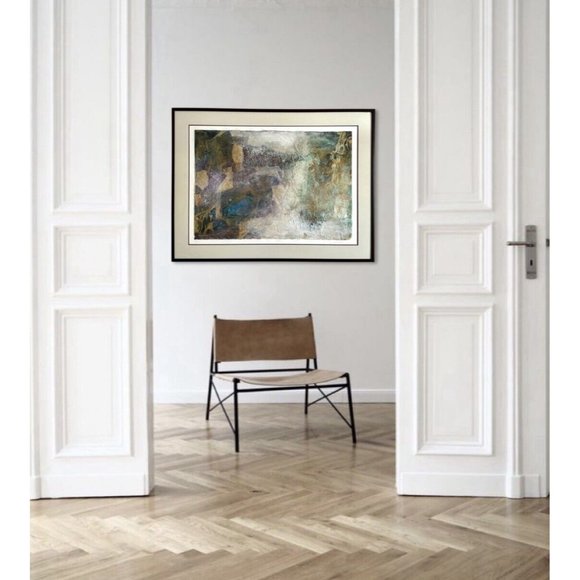 Starlie Sokol Hohne Mixed Media Abstract Expressionist Painting Framed - Picture 3 of 10